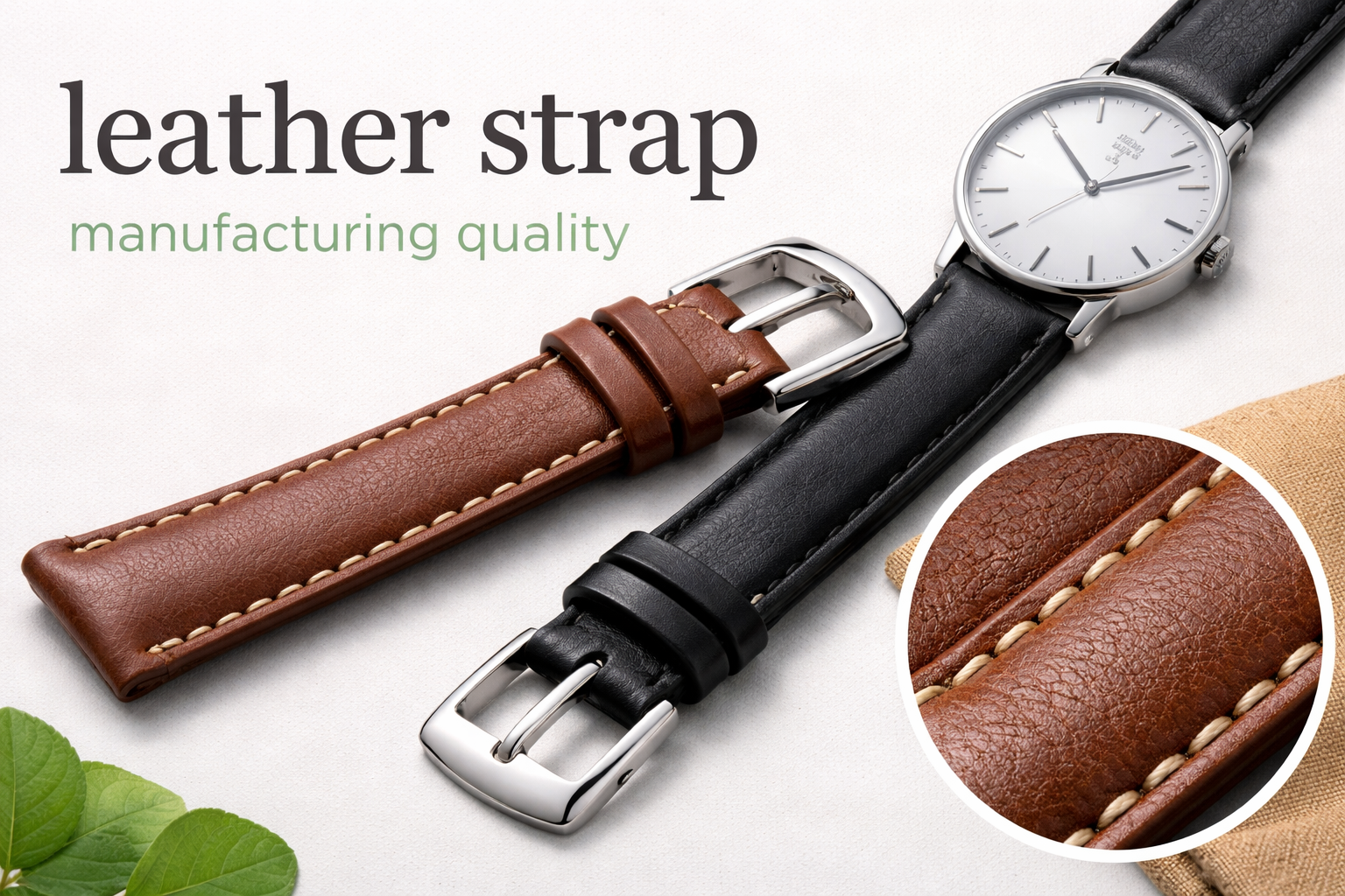 Leather straps